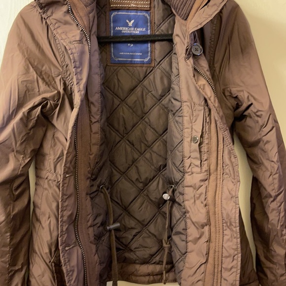 American Eagle Chocolate Brown Jacket - Picture 6 of 8